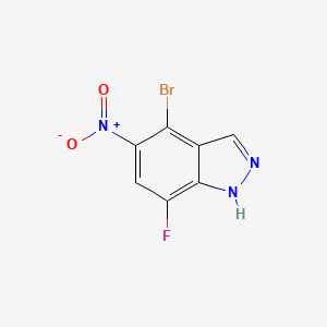 molecular formula C7H3BrFN3O2 B6297193 4-Bromo-7-fluoro-5-nitro-1H-indazole CAS No. 2374801-89-3