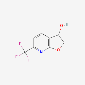 molecular formula C8H6F3NO2 B6297199 6-(Trifluoromethyl)-2,3-dihydrofuro[2,3-b]pyridin-3-ol CAS No. 2369036-69-9