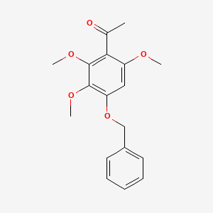 molecular formula C18H20O5 B6297203 4'-(苯甲氧基)-2',3',6'-三甲氧基苯乙酮 CAS No. 109250-66-0