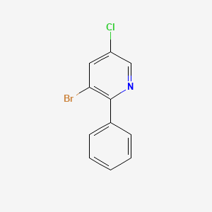 molecular formula C11H7BrClN B6297228 3-Bromo-5-chloro-2-phenylpyridine CAS No. 1469759-15-6