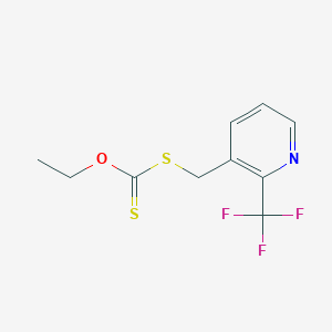 molecular formula C10H10F3NOS2 B6297239 O-乙基-S-((2-(三氟甲基)吡啶-3-基)甲基)碳二硫代酸酯 CAS No. 2107987-89-1