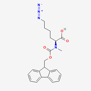 molecular formula C22H24N4O4 B6297240 Fmoc-L-MeLys(N3)-OH CAS No. 1263721-14-7