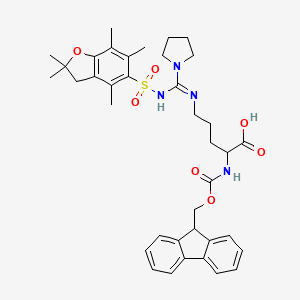 molecular formula C38H46N4O7S B6297249 Fmoc-L-Arg(Pyrrolidine)(Pbf)-OH CAS No. 1060769-57-4