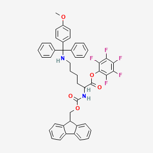 molecular formula C47H39F5N2O5 B6297252 Fmoc-Lys(Mmt)-OPfp (Fmoc-L-Lys(Mmt)-OPfp) CAS No. 2022956-36-9