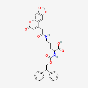 molecular formula C32H28N2O9 B6297275 Fmoc-L-Orn(CDOCA)-OH CAS No. 2389078-25-3