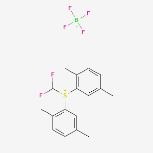 molecular formula C17H19BF6S B6297309 (Difluoromethyl)bis(2,5-dimethylphenyl)sulfonium Tetrafluoroborate CAS No. 2133476-51-2