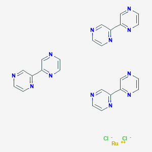molecular formula C24H18Cl2N12Ru B6297325 Tris (2,2'-bipyrazine) ruthenium dichloride CAS No. 80925-50-4