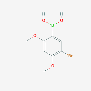 molecular formula C8H10BBrO4 B6297340 5-Bromo-2,4-dimethoxyphenylboronic acid CAS No. 2414154-40-6