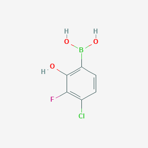 molecular formula C6H5BClFO3 B6297355 4-Chloro-3-fluoro-2-hydroxyphenylboronic acid CAS No. 2445448-80-4
