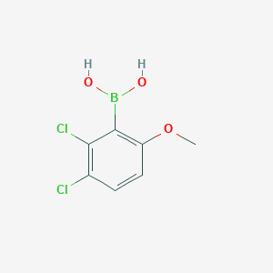 molecular formula C7H7BCl2O3 B6297365 2,3-Dichloro-6-methoxyphenylboronic acid CAS No. 2639794-52-6