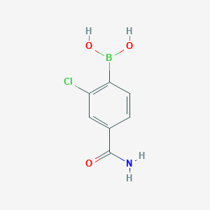 4-(Aminocarbonyl)-2-chlorophenylboronic acid, 95%