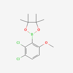 molecular formula C13H17BCl2O3 B6297374 2,3-Dichloro-6-methoxyphenylboronic acid pinacol ester CAS No. 2306244-12-0