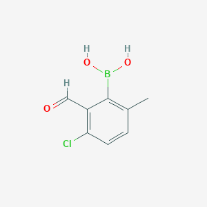 molecular formula C8H8BClO3 B6297394 3-Chloro-2-formyl-6-methylphenylboronic acid CAS No. 2377714-00-4