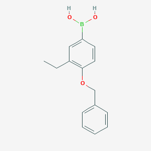 molecular formula C15H17BO3 B6297396 4-Benzyloxy-3-ethylphenylboronic acid CAS No. 2137973-94-3