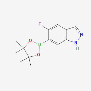 molecular formula C13H16BFN2O2 B6297400 5-Fluoro-1H-indazole-6-boronic acid pinacol ester CAS No. 2734745-79-8