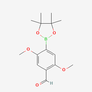 molecular formula C15H21BO5 B6297410 2,5-Dimethoxy-4-formylphenylboronic acid pinacol ester CAS No. 2633632-66-1
