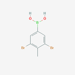 molecular formula C7H7BBr2O2 B6297416 3,5-Dibromo-4-methylphenylboronic acid CAS No. 2241870-51-7