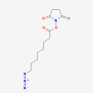 molecular formula C12H18N4O4 B6297422 8-Azido-octanoyl-OSu CAS No. 2576471-56-0