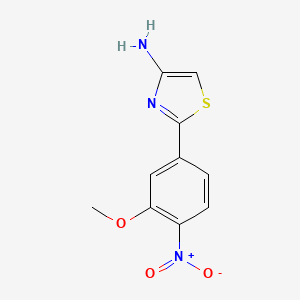 molecular formula C10H9N3O3S B6297446 2-(3-Methoxy-4-nitrophenyl)thiazol-4-amine CAS No. 2442597-65-9