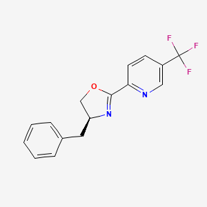 molecular formula C16H13F3N2O B6297455 (S)-4-Benzyl-2-(5-(trifluoromethyl)pyridin-2-yl)-4,5-dihydrooxazole CAS No. 1803416-29-6