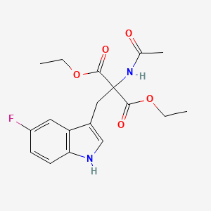 molecular formula C18H21FN2O5 B6297463 Acetamido[(5-fluoro-3-indolyl)methyl]-malonic acid diethyl ester CAS No. 428-79-5