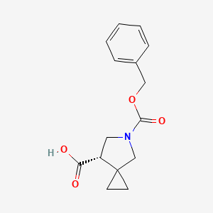 B6297600 (S)-5-Cbz-5-Aza-spiro[2.4]heptane-7-carboxylic acid CAS No. 2097073-15-7