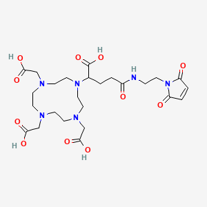 molecular formula C25H38N6O11 B6297660 马来酰亚胺-DOTA-GA CAS No. 1800229-46-2