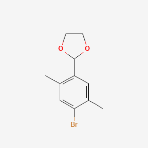 molecular formula C11H13BrO2 B6297735 2-(4-Bromo-2,5-dimethylphenyl)-1,3-dioxolane CAS No. 2221812-18-4
