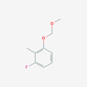 molecular formula C9H11FO2 B6297762 3-Fluoro-1-(methoxymethoxy)-2-methylbenzene CAS No. 2179038-31-2