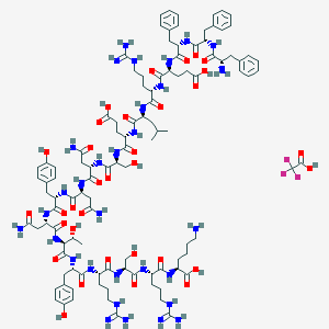 molecular formula C109H156F3N31O33 B6297769 H-Phe-Phe-Phe-Glu-Arg-Leu-Glu-Ser-Asn-Asn-Tyr-Asn-Thr-Tyr-Arg-Ser-Arg-Lys-OH Trifluoroacetate CAS No. 1807793-49-2