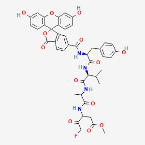 molecular formula C44H43FN4O13 B6297832 Fluorescein-6-carbonyl-Tyr-Val-Ala-DL-Asp(OMe)-fluoromethylketone CAS No. 1926163-69-0