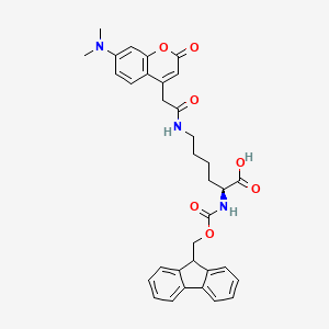 molecular formula C34H35N3O7 B6297866 Fmoc-L-Lys(DMACA)-OH CAS No. 934961-96-3