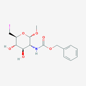 molecular formula C15H20INO6 B6297880 Methyl-2-benzyloxycarbonylamino-6-iodo-2,6-dideoxy-alpha-D-glucopyranoside CAS No. 109039-99-8