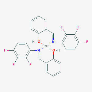molecular formula C26H16F6N2NiO2 B6297914 Bis(N-salicylidene-2,3,4-trifluoroaniline)-nickel(II) CAS No. 1266486-87-6