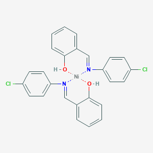molecular formula C26H20Cl2N2NiO2 B6297927 Bis(N-salicylidene-4-chloroaniline)-nickel(II) CAS No. 14319-33-6