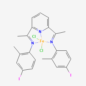 molecular formula C23H21Cl2FeI2N3 B6297928 {2,6-Bis[1-(N-4-iodo-2-methylphenylimino)ethyl]pyridine}-iron(II)-dichloride CAS No. 956497-73-7