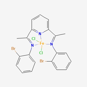 molecular formula C21H17Br2Cl2FeN3 B6297929 2,6-Bis-[1-(2-bromophenylimino)-ethyl]pyridine iron(II) dichloride CAS No. 473442-39-6