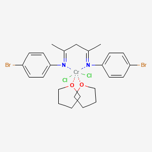 molecular formula C25H32Br2Cl2CrN2O2 B6298004 [2,4-Bis(N-4-bromophenylimino)pentane]-bis(thf)-chromium(II)-dichloride CAS No. 1252666-46-8