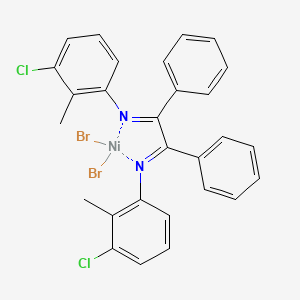 molecular formula C28H22Br2Cl2N2Ni B6298033 1,2-Diphenyl-1,2-Bis[(N-3-chloro-2-methylphenyl)imino]ethane-nickel(II)-dibromide CAS No. 541517-33-3