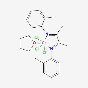 molecular formula C22H28Cl3CrN2O B6298041 [2,3-Bis(N-2-methylphenylimino)butane](thf)-chromium(III)-trichloride CAS No. 1252666-34-4