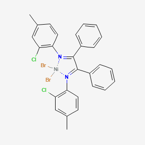 molecular formula C28H22Br2Cl2N2Ni B6298053 1,2-Diphenyl-1,2-Bis[(N-2-chloro-4-methylphenyl)imino]ethane-nickel(II)-dibromide CAS No. 541517-43-5