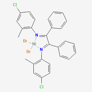 molecular formula C28H22Br2Cl2N2Ni B6298063 1,2-Diphenyl-1,2-Bis[(N-4-chloro-2-methylphenyl)imino]ethane-nickel(II)-dibromide CAS No. 541517-36-6