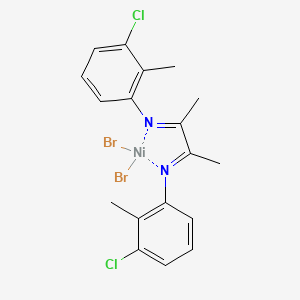 molecular formula C18H18Br2Cl2N2Ni B6298079 2,3-Bis[(N-3-chloro-2-methylphenyl)imino]butane-nickel(II)-dibromide CAS No. 541517-06-0