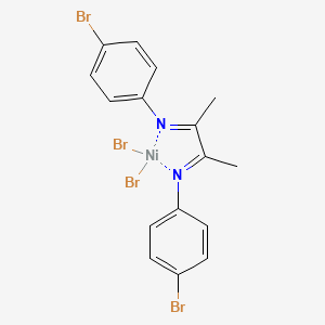 molecular formula C16H14Br4N2Ni B6298110 2,3-Bis[(N-4-bromophenyl)imino]butane-nickel(II)-dibromide CAS No. 561327-08-0