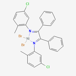 molecular formula C28H22Br2Cl2N2Ni B6298123 1,2-Diphenyl-1,2-Bis[(N-5-chloro-2-methylphenyl)imino]ethane-nickel(II)-dibromide CAS No. 541517-40-2