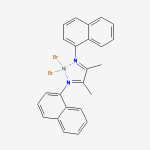molecular formula C24H20Br2N2Ni B6298133 2,3-Bis[(N-1-naphthyl)imino]butane-nickel(II)-dibromide CAS No. 659747-99-6
