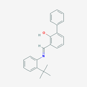 molecular formula C23H23NO B6298138 N-(3-Phenylsalicylidene)-2-tert-butylaniline CAS No. 1266486-72-9