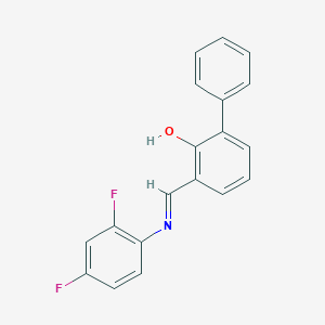 molecular formula C19H13F2NO B6298147 N-(3-Phenylsalicylidene)-2,4-difluoroaniline CAS No. 1266486-75-2