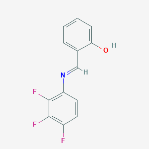 molecular formula C13H8F3NO B6298174 N-(Salicylidene)-2,3,4-trifluoroaniline CAS No. 1266486-66-1