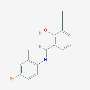 molecular formula C18H20BrNO B6298183 N-(3-tert-Butylsalicylidene)-4-bromo-2-methylaniline CAS No. 1252594-33-4